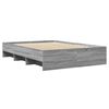 vidaXL Bed Frame without Mattress Grey Sonoma 135x190 cm Double Engineered Wood