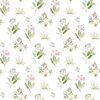 Noordwand Wallpaper Blooming Garden 6 Flowers and Plants White and Green