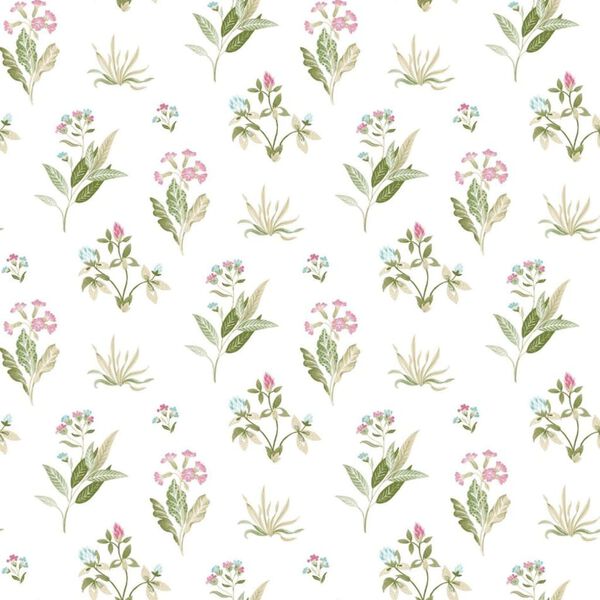 Noordwand Wallpaper Blooming Garden 6 Flowers and Plants White and Green