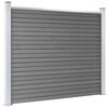 vidaXL Fence Panel Set WPC 526x146 cm Grey