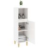 vidaXL Bathroom Cabinet High Gloss White 30x30x100 cm Engineered Wood