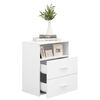 vidaXL Bed Cabinets 2 pcs White 50x32x60 cm
