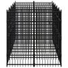 vidaXL Outdoor Dog Kennel Steel 9.22 m&sup2;