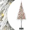 vidaXL Christmas Tree with 300 LEDs White 210 cm PE and Steel