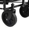 vidaXL Folding Hand Trolley Black 105 x 56.5 x 116 cm Oxford Cloth