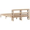 vidaXL Bed Frame without Mattress 150x200 cm King Size Solid Wood Pine