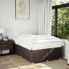 vidaXL Bed Frame without Mattress Dark Brown 120x190 cm Small Double Fabric