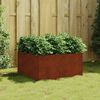 vidaXL Planter 80x80x40 cm Corten Steel