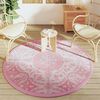 vidaXL Outdoor Carpet ARAKIL Pink Ø160 cm PP