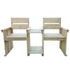 vidaXL 2 Seater Garden Bench 150 cm Impregnated Pinewood