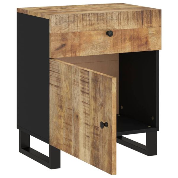 vidaXL Bedside Cabinet 50x33x60 cm Solid Wood Mango&Engineered Wood