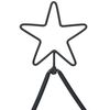 vidaXL Metal Christmas Tree with Stand Black 210 cm Steel