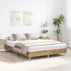vidaXL Bed Frame No Mattress Artisan Oak 140x200 cm Engineered Wood