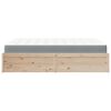 vidaXL Bed with Mattress 140x200 cm Solid Wood Pine