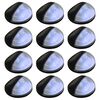 vidaXL Outdoor Solar Wall Lamps LED 12 pcs Round Black