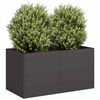 vidaXL Planter Black 80x40x40 cm Cold-rolled Steel