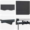 vidaXL Retractable Awning Manual Anthracite 250 x 200 cm Fabric