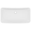 vidaXL Luxury Basin Rectangular Matt White 71x38 cm Ceramic