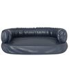 vidaXL Ergonomic Foam Dog Bed Dark Blue 75x53 cm Faux Leather