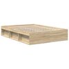 vidaXL Bed Frame without Mattress Sonoma Oak 140x200 cm