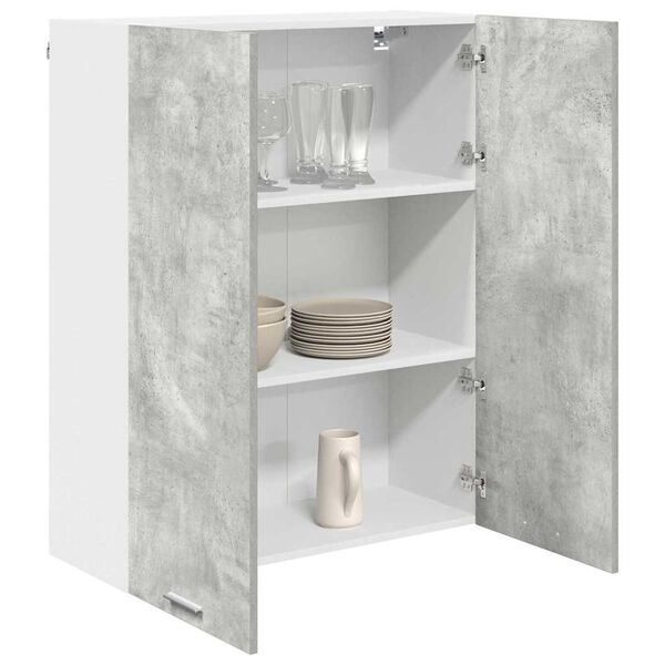 vidaXL Hanging Cabinet Concrete Grey 80 x 31 x 100 cm Engineered Wood