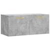 vidaXL Wall Cabinet Concrete Grey 80x36,5x35 cm Engineered Wood