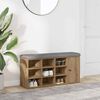 vidaXL Shoe Bench Artisan Oak 102x32x50 cm Engineered Wood