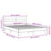 vidaXL Bed Frame without Mattress Grey Sonoma 150x200 cm King Size