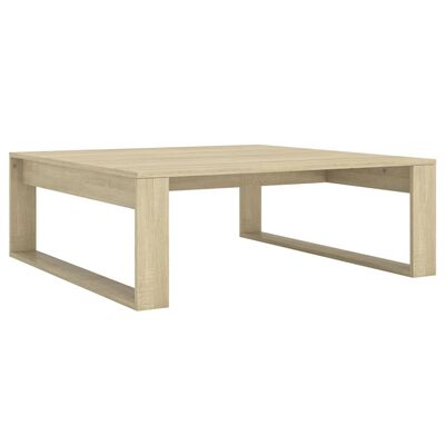 vidaXL Coffee Table Sonoma Oak 100x100x35 cm Engineered Wood