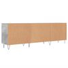vidaXL TV Cabinet Concrete Grey 150x30x50 cm Engineered Wood