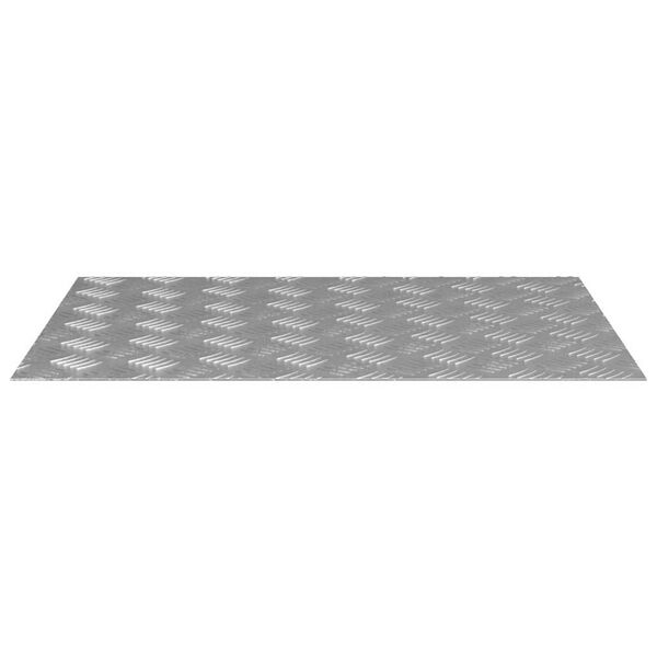 vidaXL Stair Tread Rectangular 2 pcs Silver 70 x 50 cm Aluminium