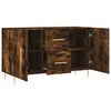 vidaXL Sideboard Smoked Oak 100x36x60 cm Engineered Wood