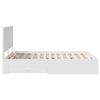 vidaXL Bed Frame with Headboard White 150 x 200 cm Engineered Wood