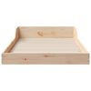 vidaXL Bed Frame Brown 90 x 190 cm Solid Pine Wood