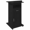 vidaXL Podium Black Oak Engineered Wood 55 x 55 x 107 cm