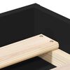 vidaXL Bed Frame without Mattress Black 120x200 cm