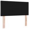 vidaXL Headboard with Headboard Black 90 cm Faux Leather