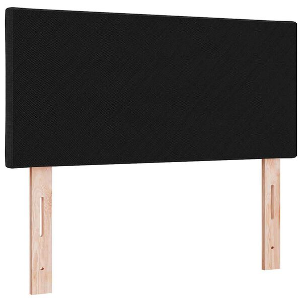 vidaXL Headboard with Headboard Black 90 cm Faux Leather