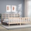 vidaXL Bed Frame without Mattress 200x200 cm Solid Wood Pine