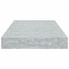 vidaXL Floating Wall Shelves 2 pcs Concrete Grey 40x23x3.8 cm MDF