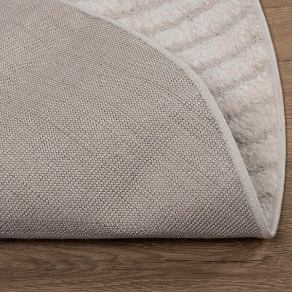 vidaXL Area Rugs Round Cream &Oslash; 200 CM
