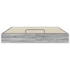 vidaXL Ottoman Bed Frame Grey Sonoma 203 x 180 x 25 cm Chipboard
