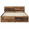 vidaXL Bed Frame with Headboard Old Wood 140 x 200 cm Engineered Wood