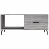 vidaXL Coffee Table Grey Sonoma 90x50x40 cm Engineered Wood