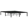 vidaXL Metal Bed Frame without Mattress Black 140x200cm