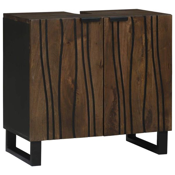 vidaXL Bathroom Sink Cabinet Walnut 62 x 33 x 58 cm Engineered wood