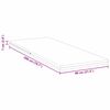 vidaXL Mattress Topper White 80 x 200 x 7 cm Jaquard Fabric