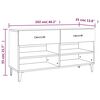 vidaXL Shoe Cabinet Sonoma Oak 102x35x55 cm Engineered Wood
