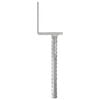 vidaXL Fence Anchors 6 pcs Silver 8x6x30 cm Galvanised Steel