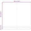 vidaXL Manual Retractable Awning Brown 300x250 cm